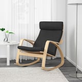 POÄNG Rocking-chair, birch veneer/Hillared anthracite