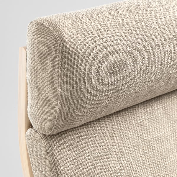 POÄNG Rocking-chair, birch veneer/Hillared beige