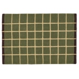 POSTKONTOR Door mat, indoor, green, 40x60 cm
