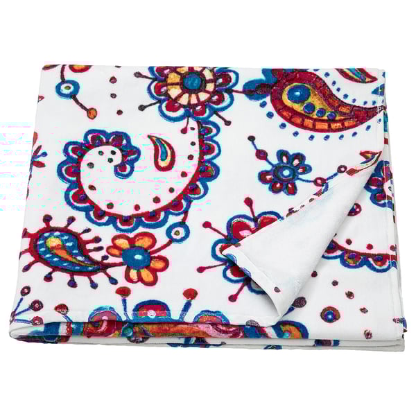 RÄMYREN Bath sheet, paisley pattern, 90x150 cm IKEA