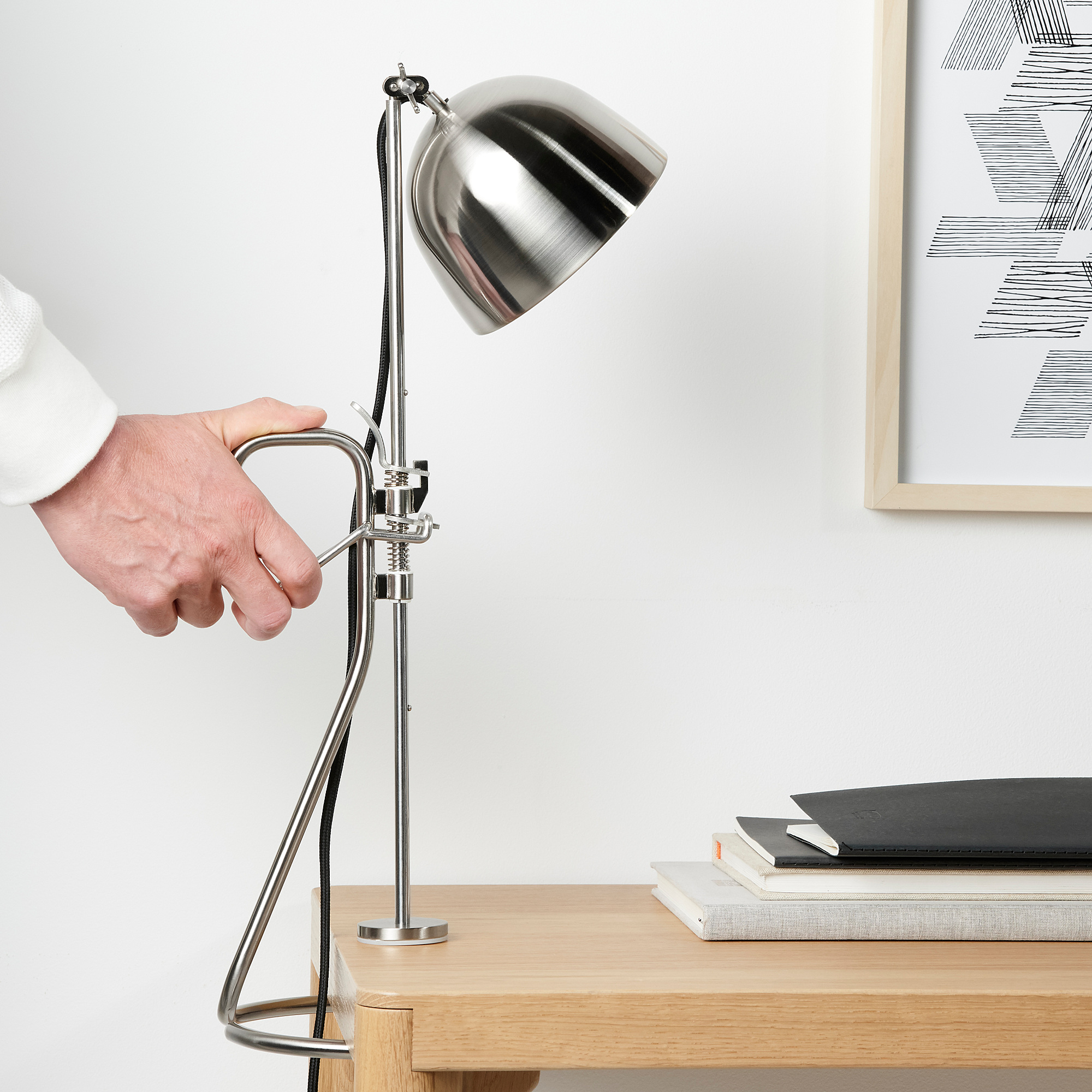 R VAROR Clamp Table Lamp Stainless Steel IKEA r-varor-clamp-table-lamp-stainless-steel-ikea