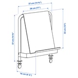 RELATERA Writing board+whiteboard, set of 2, light grey-green