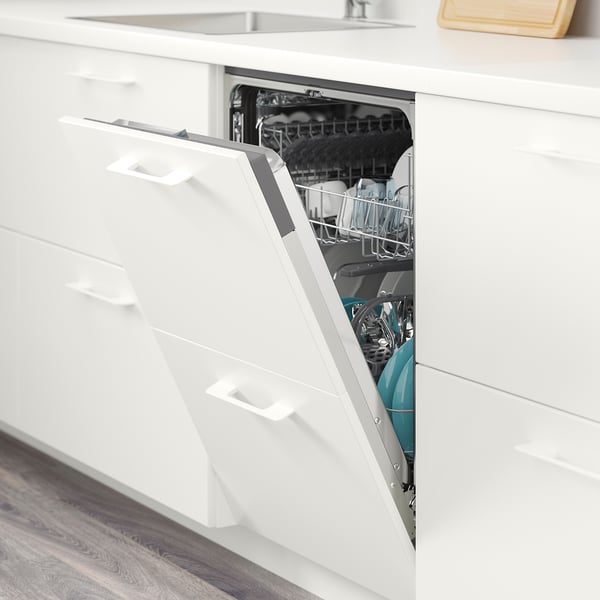 Rengora Integrated Dishwasher Grey Ikea