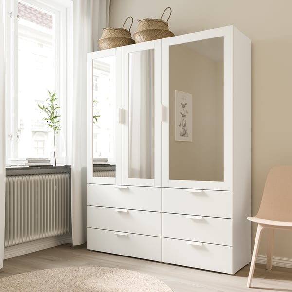 RIDABU Mirror door, white, 60x120 cm IKEA