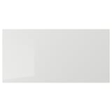 RINGHULT Drawer front, high-gloss light grey, 80x40 cm