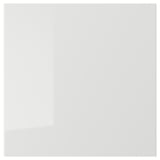 RINGHULT Drawer front, high-gloss light grey, 40x40 cm