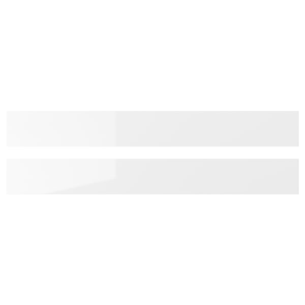 RINGHULT Drawer front, high-gloss white, 80x10 cm