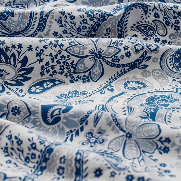RODGERSIA Pillowcase, blue/white, 50x80 cm