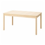 RÖNNINGE Extendable table, birch, 155/210x90x75 cm