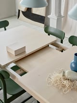 RÖNNINGE Extendable table, birch, 155/210x90x75 cm