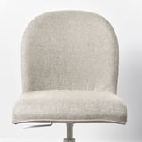 ROSENTORP Swivel chair, white/Kilanda beige