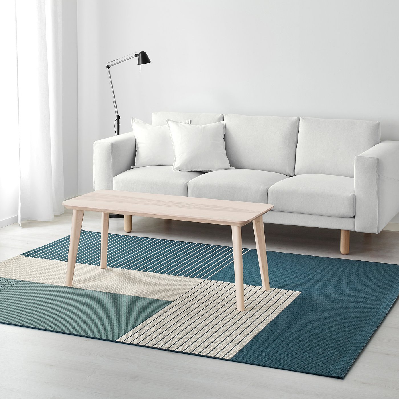 Roskilde Rug Flatwoven In Outdoor Green Blue Ikea