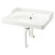 Option: RUTSJÖN Wash-basin with water trap, white, 62x49 cm