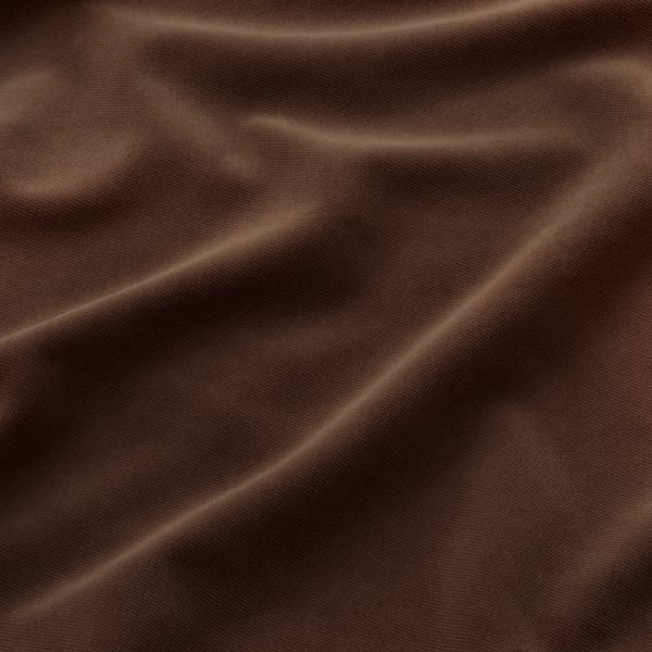 Sagalie Curtains 1 Pair Velvet Dark Brown Ikea