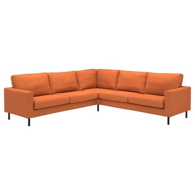 SALTSJÖBADEN Corner sofa, 4-seat, Tonerud red-brown
