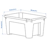 SAMLA Box, transparent, 28x19x14 cm/5 l