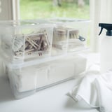 SAMLA Box with lid, transparent, 28x20x14 cm/5 l