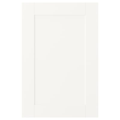 SANNIDAL Door with hinges, white, 40x60 cm