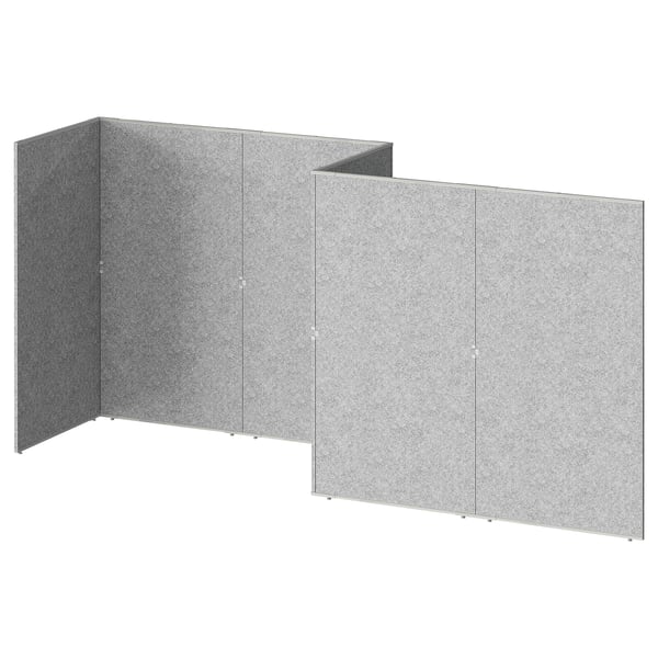 SIDORNA Room divider, grey, 324x160x150 cm