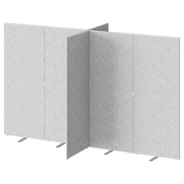 SIDORNA Room divider, grey, 324x160x195 cm