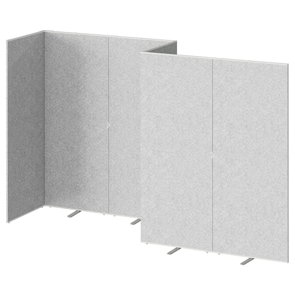 SIDORNA Room divider, grey, 324x160x195 cm