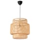 Option: SINNERLIG Pendant lamp, bamboo/handmade, 50 cm