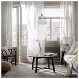 SKÄREFLY Sheer curtains, 1 pair, white, 145x300 cm
