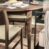 SKANSNÄS Extendable table, brown beech/veneer, 115/170 cm