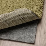 SKRIFTSPRÅK Rug, low pile, beige-green/dark blue, 200x300 cm