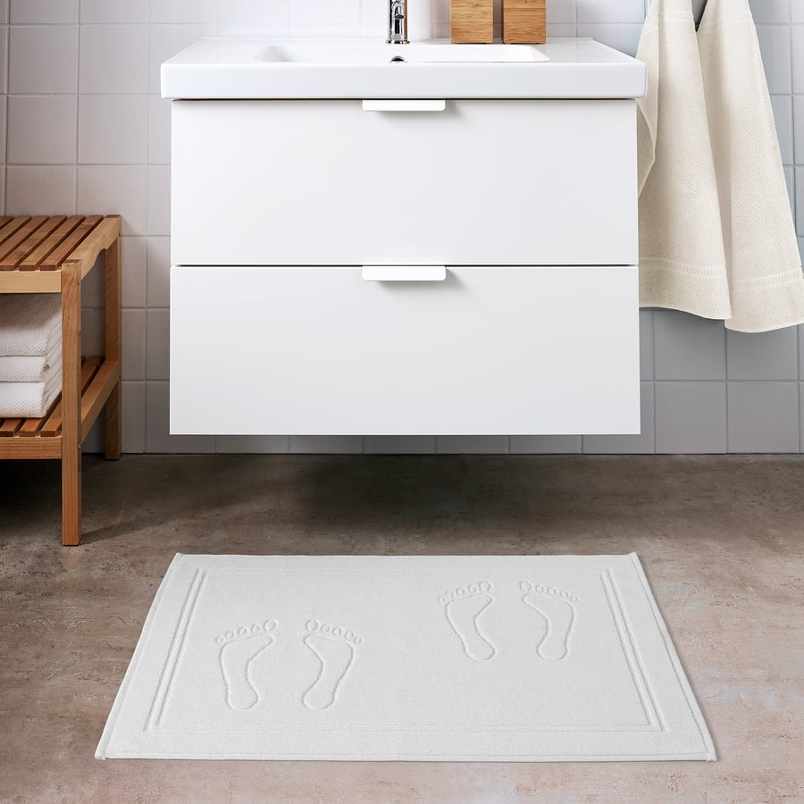 SKULINGEN bath mat, white, 50x70 cm IKEA