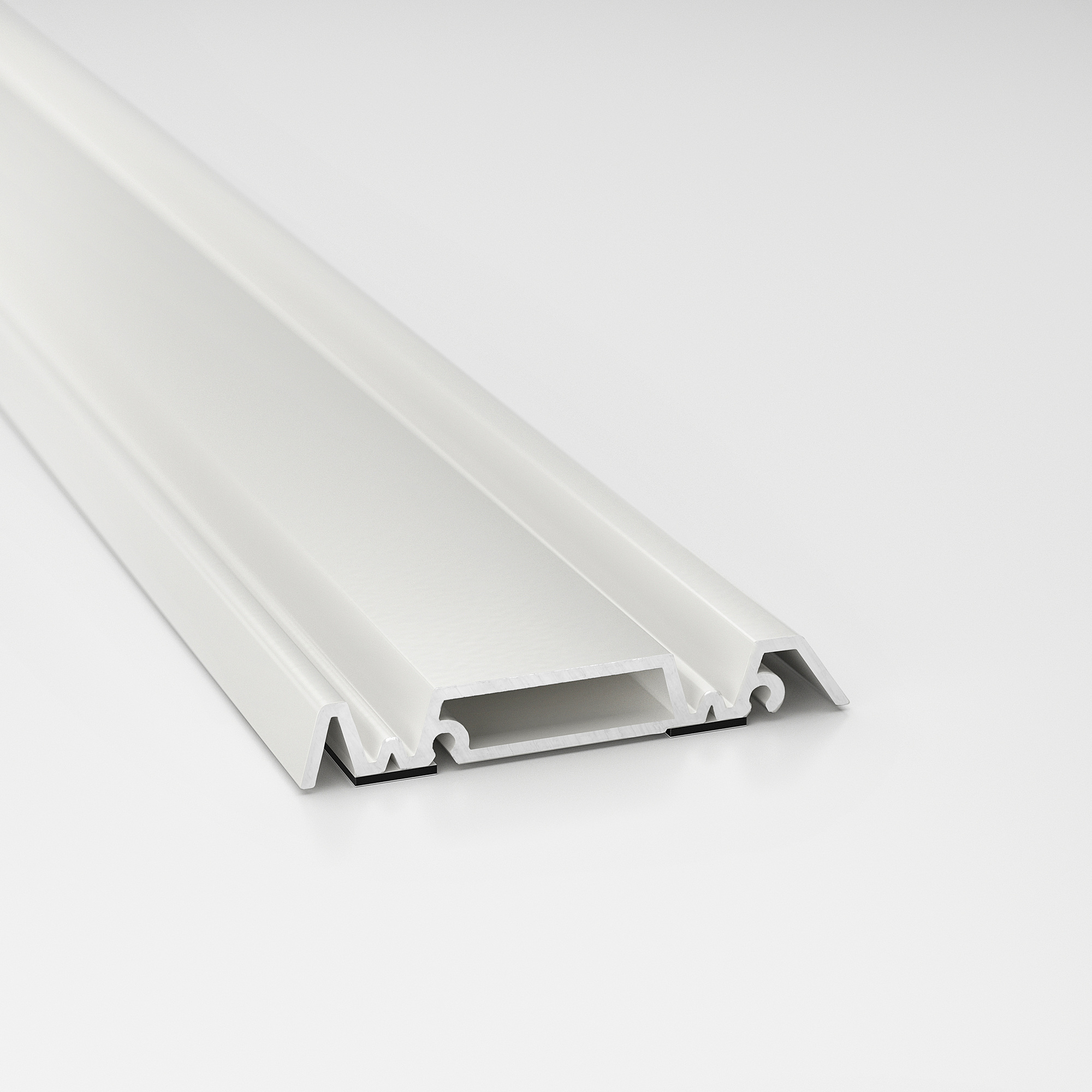 SKYTTA Rail for sliding door frame, 2 tracks white