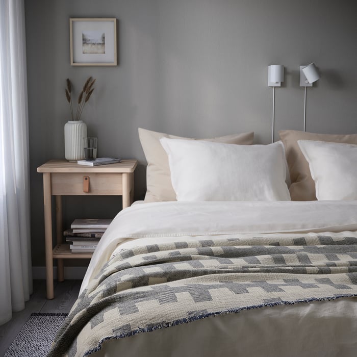 Buy Blankets & Throws For Bed & Sofa Online Qatar IKEA