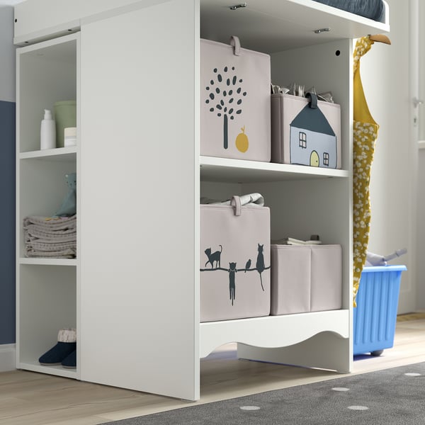 SMÅGÖRA Changing tbl/bookshelf w 2 shlf ut, white