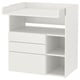 Option: SMÅSTAD Changing table, white white/with 3 drawers, 90x79x100 cm