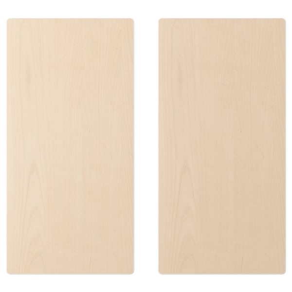 SMÅSTAD Door, birch effect, 30x60 cm