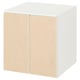 SMÅSTAD / PLATSA Cabinet, white birch/with 1 shelf, 60x57x63 cm