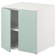 Option: SMÅSTAD / PLATSA Cabinet, white light green/with 1 shelf, 60x57x63 cm