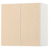 SMÅSTAD Wall cabinet, white birch/with 1 shelf, 60x32x60 cm