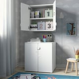 SMÅSTAD Wall cabinet, white white/with 1 shelf, 60x32x60 cm