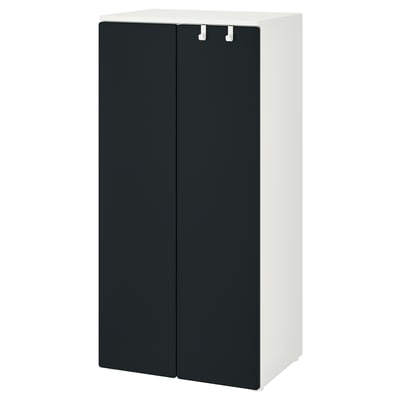SMÅSTAD Wardrobe, white/blackboard surface, 60x42x123 cm