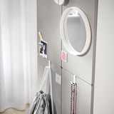 SMÅSTAD Wardrobe, white grey/with 2 clothes rails, 60x42x181 cm