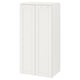 Option: SMÅSTAD Wardrobe, white/with frame, 60x42x123 cm