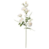 SMYCKA Artificial flower, Sweet pea/white, 60 cm