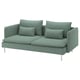SÖDERHAMN 3-seat sofa, Tallmyra light green