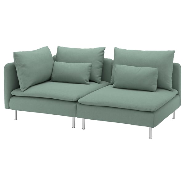 SÖDERHAMN 3-seat sofa, with open end/Tallmyra light green