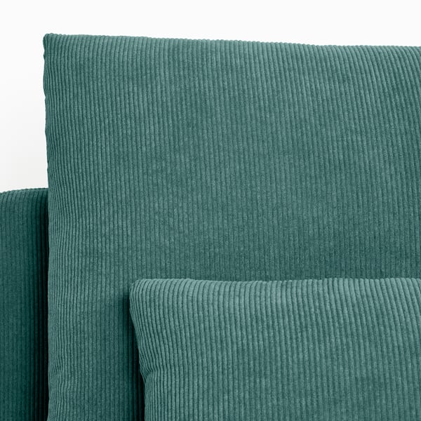 SÖDERHAMN 4-seat sofa with chaise longue, and open end Kelinge/grey-turquoise