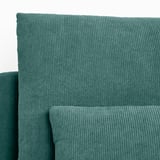 SÖDERHAMN 4-seat sofa with chaise longue, and open end Kelinge/grey-turquoise