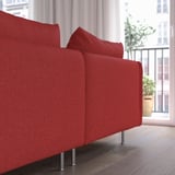 SÖDERHAMN 4-seat sofa with chaise longue, and open end Tonerud/red