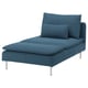 SÖDERHAMN Chaise longue, Tallmyra blue