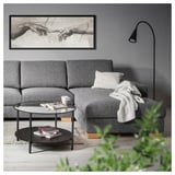 SÖRVALLEN 3-seat sofa, with chaise longue, right/Lejde grey/black